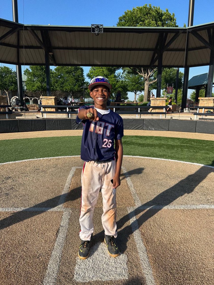 PG_NTX's tweet image. 2025 12U AAA NTX Elite Championship

🏆Champions: @TBTTexas 11U Black
🥈Finalist: Midland Bulls 12U Styles
🏅MVP: Uriah Mintz (perfectgame.org/Players/Player…) 6R 6H 2B HR 9RBI 5SB 2BB
🏅MVPitcher: Max Davenport (perfectgame.org/Players/Player…) 5.0IP 2K 1H BB 0R