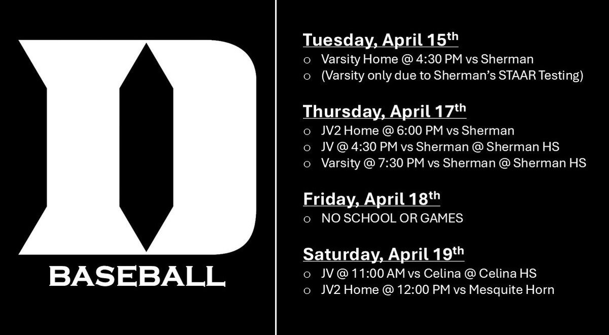 Denison High School Baseball (@denisonbsb) on Twitter photo 