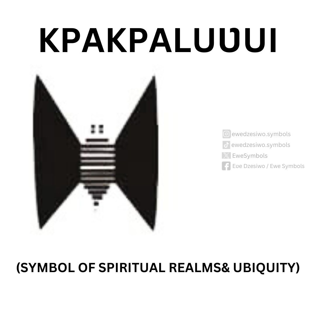 adanudzesiwo's tweet photo. #NewSymbolAlert #NewDzesiAlert #Kpakpaluʋui
Kpakpaluʋui is the symbol for spiritual realms and ubiquity.
Kpakpaluʋui means butterfly.
The butterfly has the ability to appear visible in one moment and invincible another moment.
#Dzesiwo #Ewesymbols #semiotics https://t.co/P4HsfPpMVS