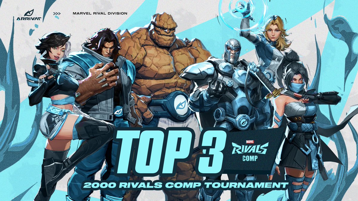 Arrival Seven (@org_a7) on Twitter photo A7 Rivals secures 3rd place in the <a href="/Rivals_Comp/">Marvel Rivals Tournaments</a> Tourney ❄️
#MarvelRivals | #Marvel | #eSports A7 Rivals secures 3rd place in the <a href="/Rivals_Comp/">Marvel Rivals Tournaments</a> Tourney ❄️
#MarvelRivals | #Marvel | #eSports