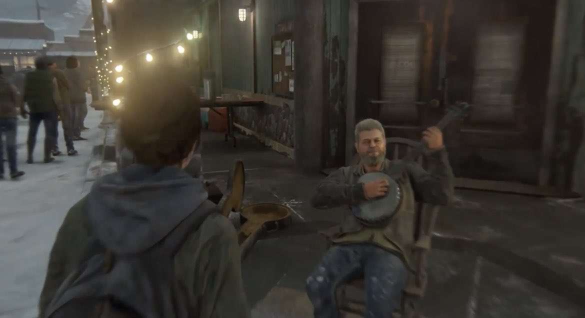 UnPlanoMas's tweet photo. El mejor Easter egg del nuevo capítulo de #TheLastOfUs fue la presencia de Gustavo Santaolalla, creador de la canción insignia del videojuego! 💯 #TLOU https://t.co/mhxZDYMrcr