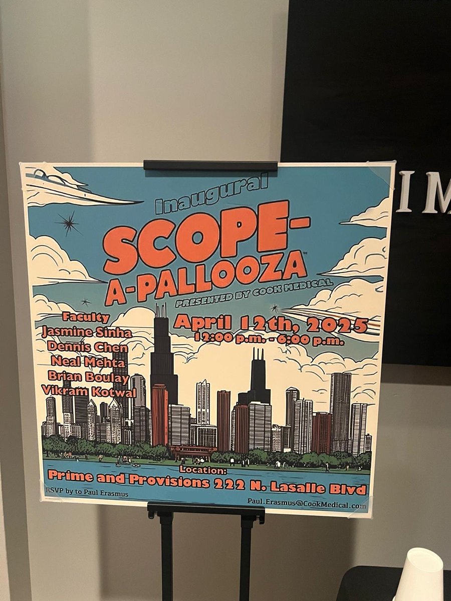 Rush_GI's tweet image. SO proud of our fellows for winning 1st place🥇🏆 in yesterday’s inaugural scope-a-pallooza fellows scoping competition in Chicago hosted by Cook Medical!!
And shout out to the best coach @NealMehtaMD!🙌🏻
@CookMedical @OvescoEndoscopy @FujifilmX_US @I_Waxman_AHC @LisaEdgerton_GI