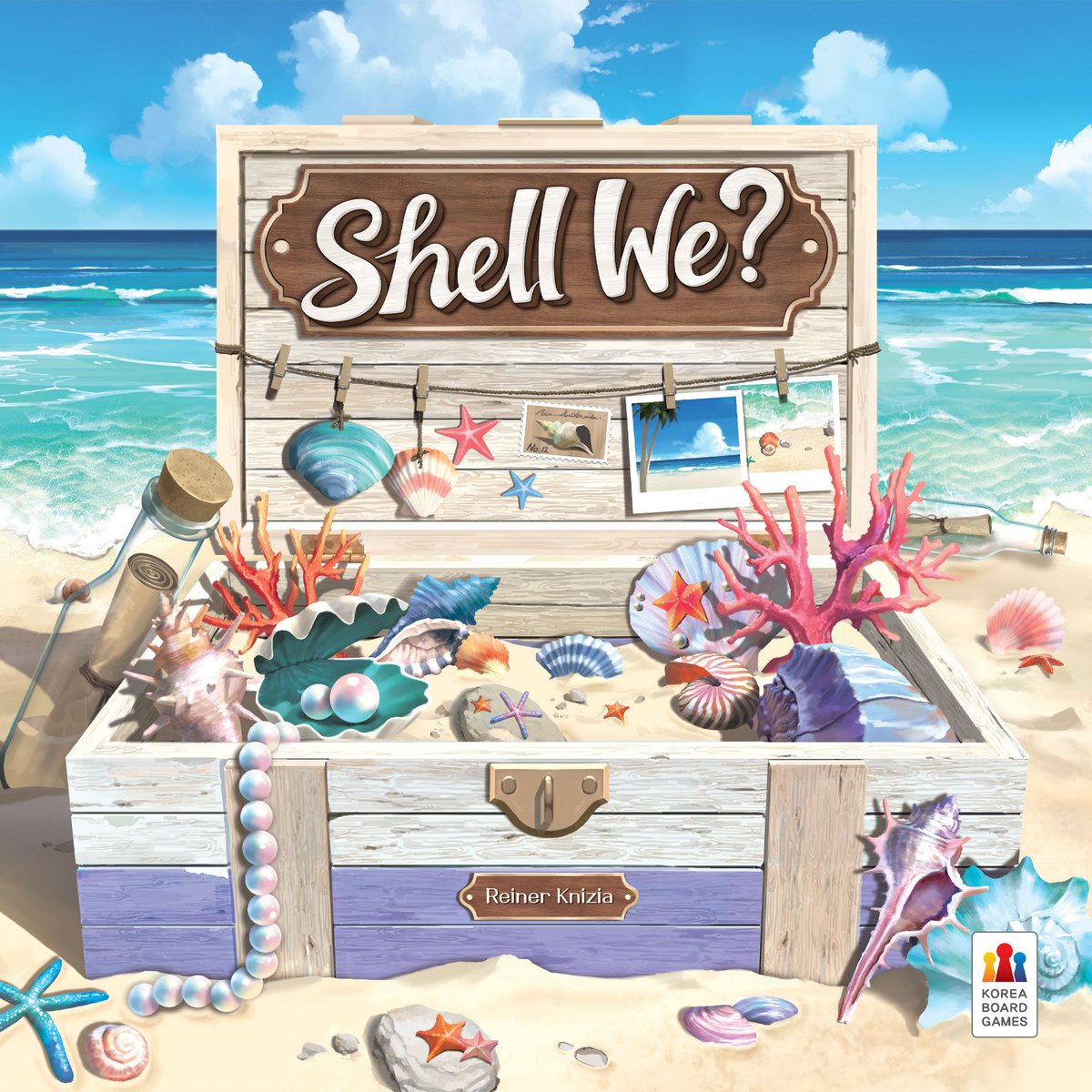 okanenainde's tweet photo. Shell We? (2025)
https://t.co/XxlC7EIePe
クニツィア作『エルファーラウス ボードゲーム』のリメイク版。砂浜で貝殻を並べる2‐4人用ゲーム。

Start 11! The Board Game (2012)
https://t.co/eoKWmOYeFy
https://t.co/hgK7Rsy79g https://t.co/n5f1v3Xuw6