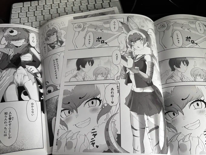 グレスケとトーンのどっちが良いか見比べたくて頼んだ試し刷りが届いた
実際に見てもどちらも捨てがたい 
