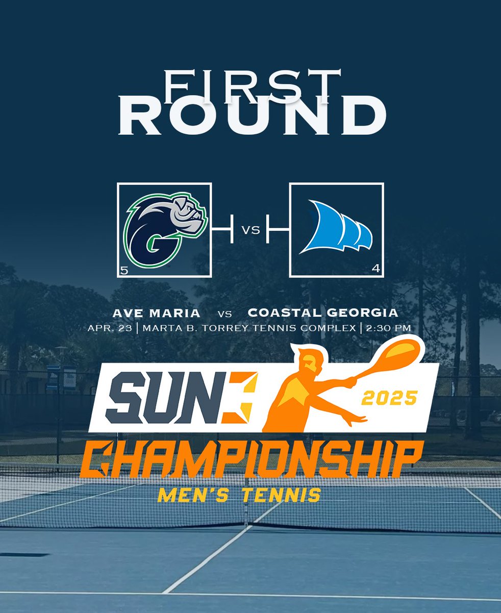 Coastal Georgia Athletics (@ccgaathletics) on Twitter photo See you next Wednesday for round one of the <a href="/SunConference/">The Sun Conference</a> Tennis Tournament!
#HailTheSail See you next Wednesday for round one of the <a href="/SunConference/">The Sun Conference</a> Tennis Tournament!
#HailTheSail