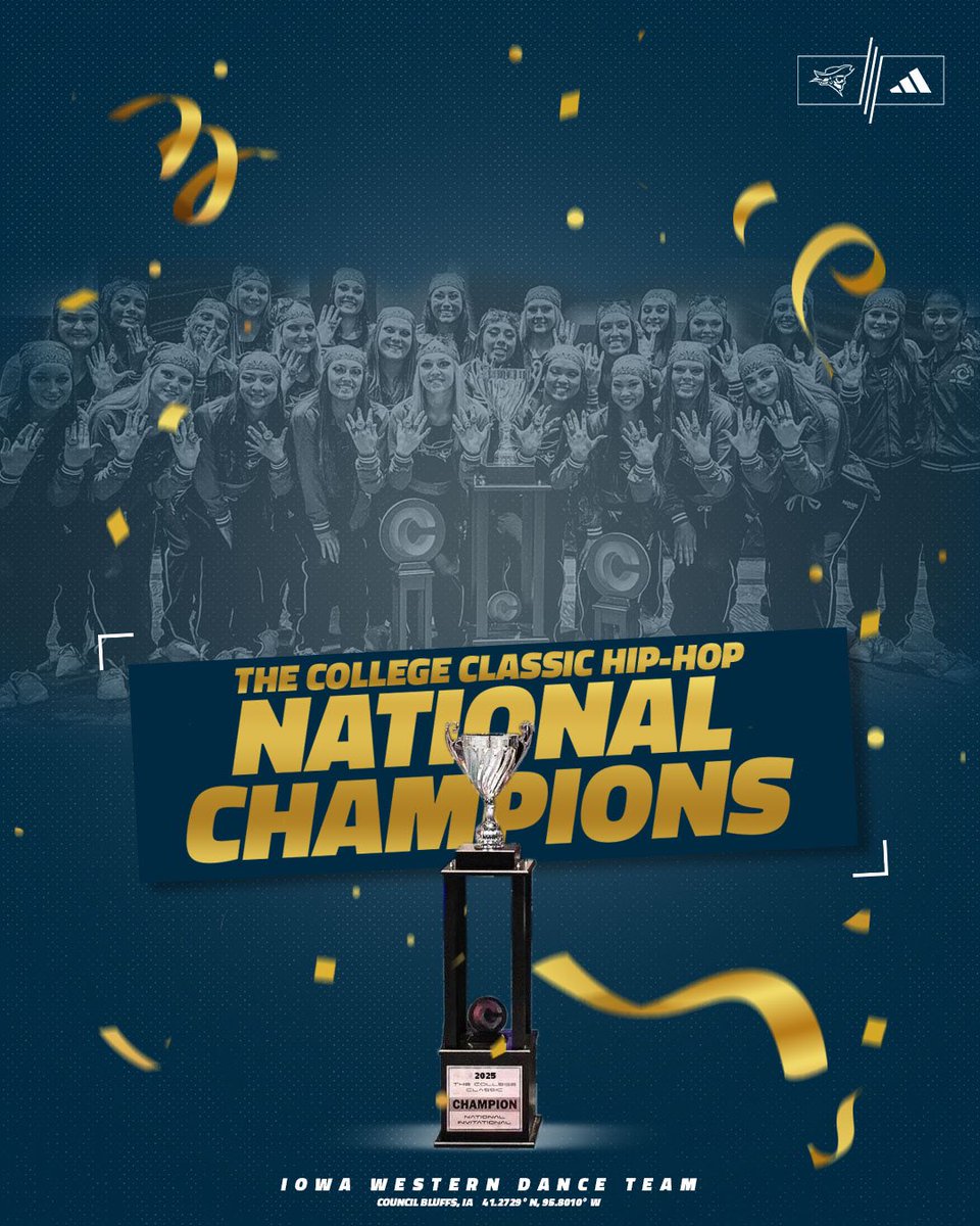 GoReivers's tweet photo. 🏆 NATIONAL CHAMPIONS! 🏆

@ReiverDanceTeam wins the 2025 College Classic Hip-Hop national title!

#SailsUP | #FlyTheFlag 🏴‍☠️ https://t.co/noKWRbkXHo
