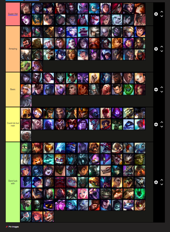 TurtleBubblesX1's tweet photo. Tier list of league characters we would fuck~ https://t.co/hTxY4g014D
