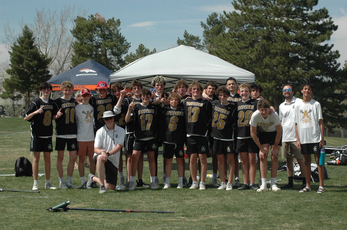 Congrats to AHS’s Boys Lacrosse C Team for remaining undefeated by winning the Arapahoe Tournament for the first time! 

They defeated Evergreen in the championship 6-5 in OT! 

Thanks to the AHS Boys Lacrosse Boosters for hosting the 16 team tourney &amp; varsity for the support!