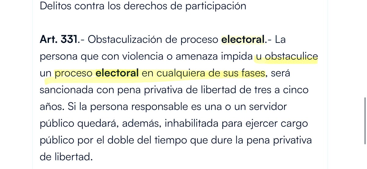 Seamos serios🤔Usted no puede pues andar diciendo al país “fraude-fraude” o desconocer resultados oficiales. Use Ley y diga qué causal de nulidad de votaciones tiene (son 5)👉🏻Ojo👉🏻Cuidado con obstruir las fases del proceso electoral con obstáculos discursivos (es delito)😉
