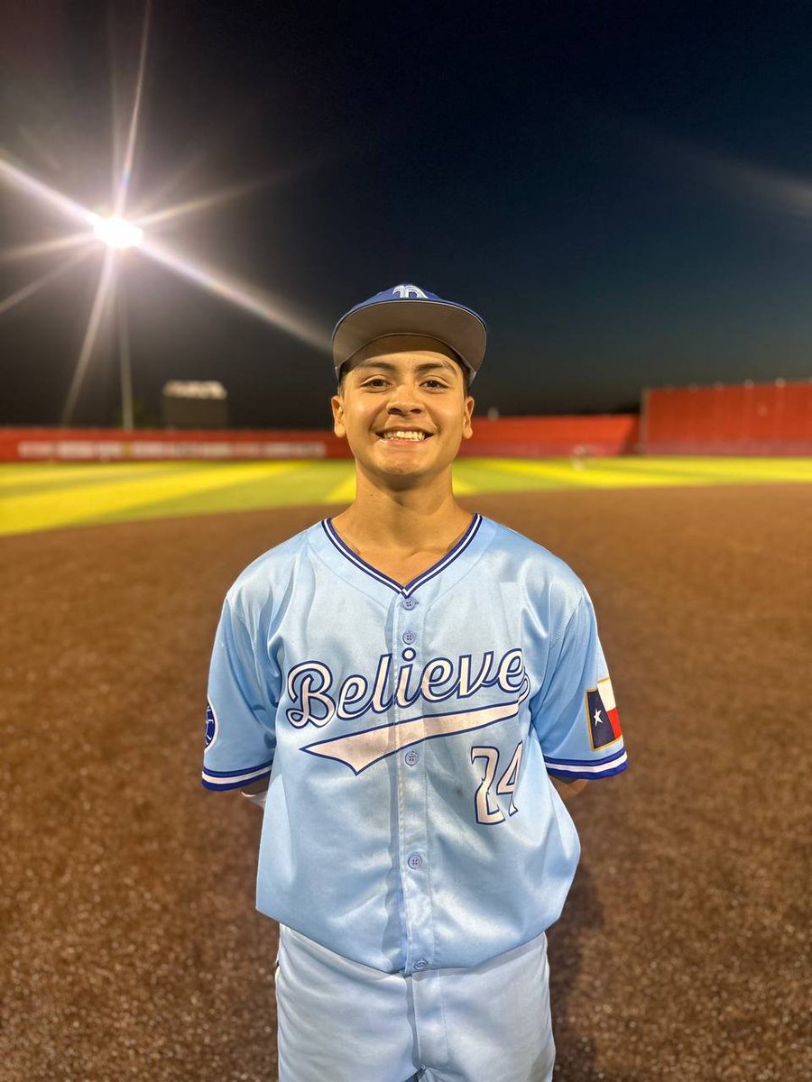 F: Believe Baseball Maldonado 8, Texas Blacksox Lambert 0
PoG: Emiliano Ybarra 1-3, RBI, 2R, 5 SB | 3 IP, 2H, 0 ER, 5K

#Texas20Championship