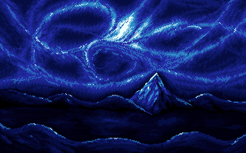 Vicious13337's tweet image. Looking into the night sky - pixel art, digital art
