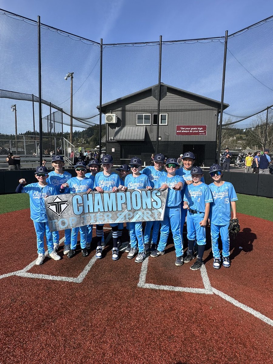 OlyBaseballClub's tweet photo. Congrats to the OBC 12 &amp; 13 squads on tournament wins this weekend! https://t.co/kfvnbaQOBJ