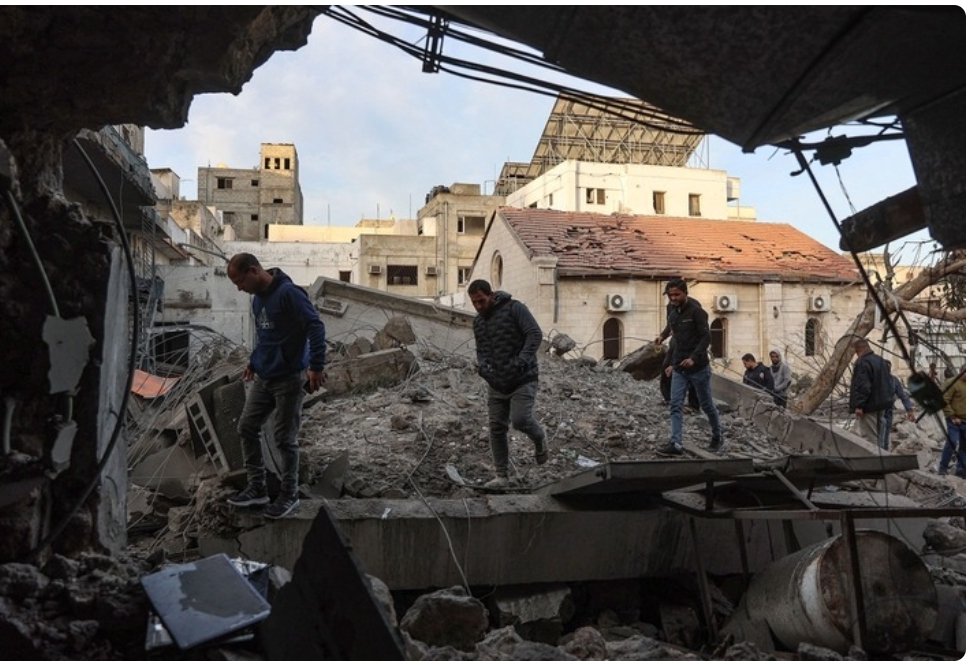 CollinsDuncan4's tweet photo. An Israeli air strike early on Sunday destroyed part of the last fully functioning hospital in Gaza City as the military expands and intensifies its campaign across the territory. No casualties were reported from the strike but the Anglican church in Jerusalem – which runs the Al https://t.co/KJXLaPgzYa