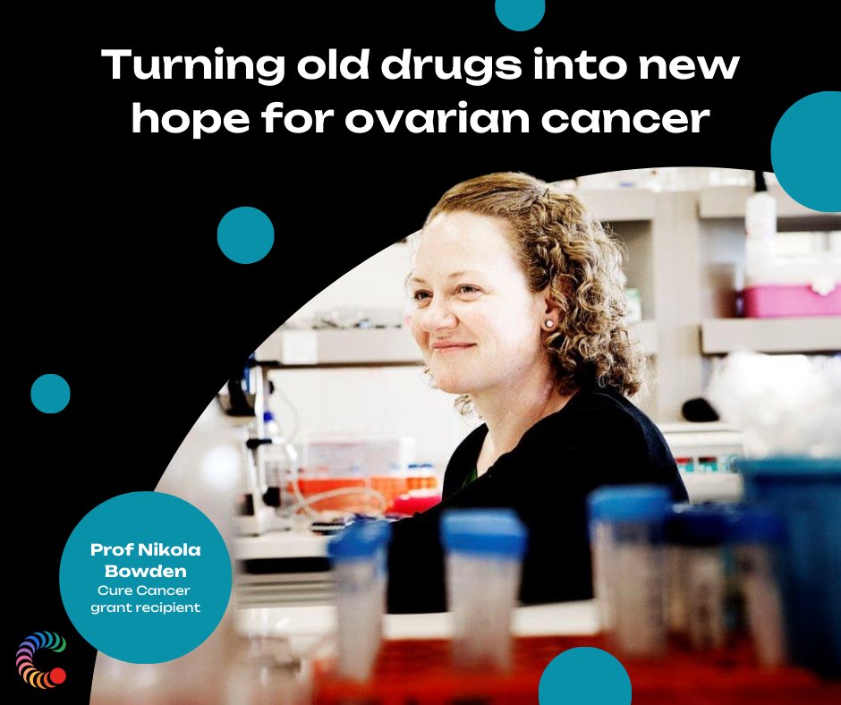 Cure Cancer (@curecancerau) on Twitter photo 🔬 Turning old drugs into new hope for ovarian cancer. Prof <a href="/nikolabowden/">Prof Nikola Bowden</a> from <a href="/Uni_Newcastle/">University of Newcastle</a> is leading groundbreaking research to repurpose existing medicines for treatment-resistant ovarian cancer (1/3) 🔬 Turning old drugs into new hope for ovarian cancer. Prof <a href="/nikolabowden/">Prof Nikola Bowden</a> from <a href="/Uni_Newcastle/">University of Newcastle</a> is leading groundbreaking research to repurpose existing medicines for treatment-resistant ovarian cancer (1/3)