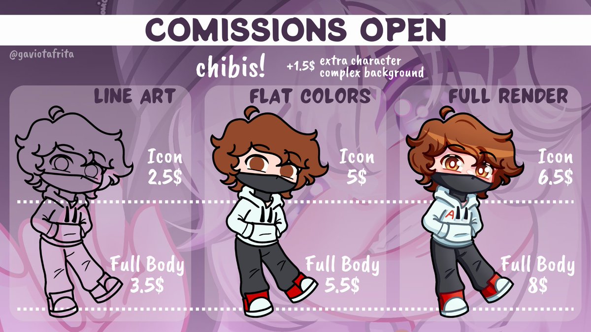 Gaviotafrita's tweet photo. ‼️COMISSIONS OPEN‼️
Uhmm guys?? Esto es real??
Al fin pude comenzar una de mis metas de este año 🥹 y era algo q quería hacer desde hace tiempo. CÓMPRENME ☺️
DM for more info ➡️💌 https://t.co/x2rJciiQnX