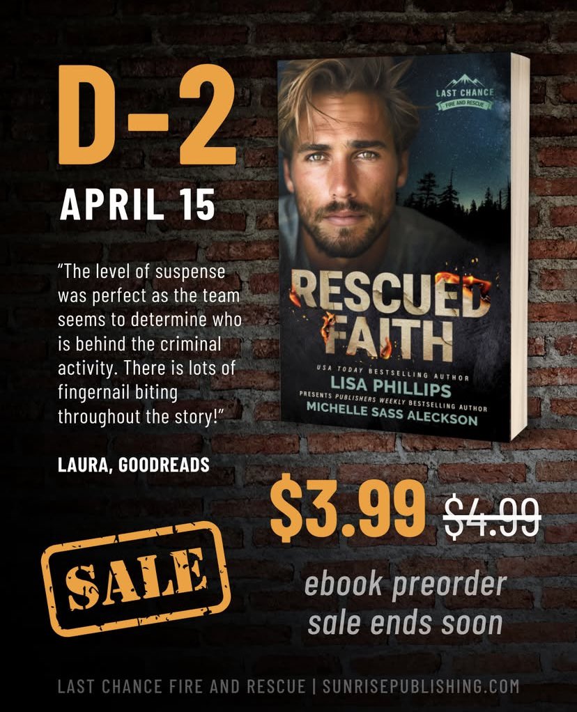 Lisa Kelley, Writer (@lisakelleywrite) on Twitter photo Faith, love, and suspense. You’ll find it all in Rescued Faith by <a href="/MchelleAleckson/">Michelle Sass Aleckson</a>, <a href="/LisaPhillipsbks/">Author Lisa Phillips</a>, and <a href="/SunrisePublish/">Sunrise Publishing</a>. Faith, love, and suspense. You’ll find it all in Rescued Faith by <a href="/MchelleAleckson/">Michelle Sass Aleckson</a>, <a href="/LisaPhillipsbks/">Author Lisa Phillips</a>, and <a href="/SunrisePublish/">Sunrise Publishing</a>.