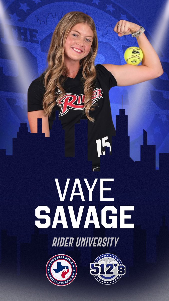 lonestarleague's tweet photo. Welcome Vaye Savage to The 512’s!

⁦@SoftballRider⁩ https://t.co/9b5YbkTKnz