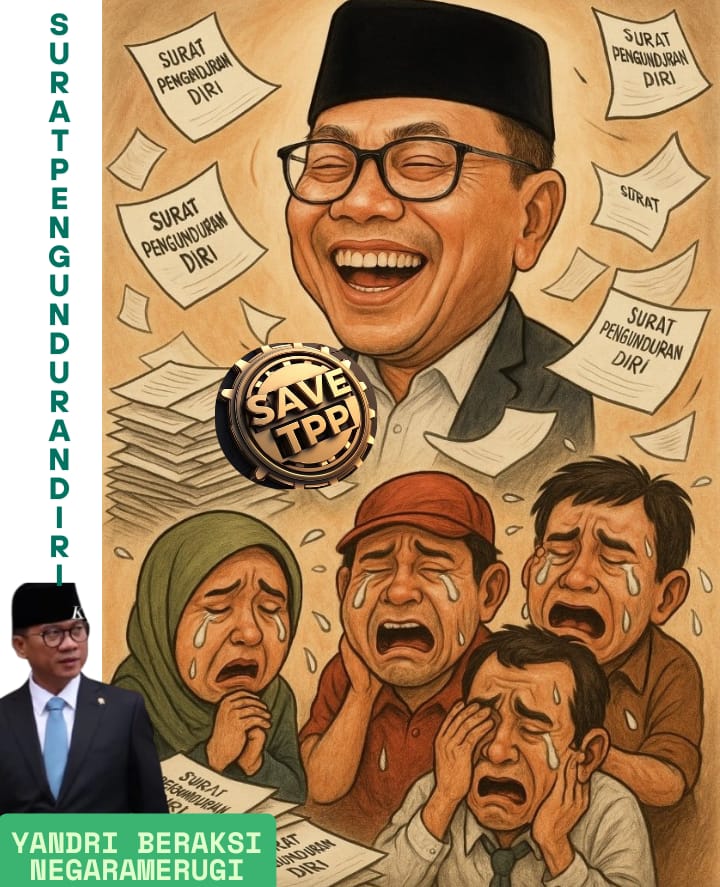 Di duga Ada penekanan dan intervensi kewenangan di kemendes  PHK 1.040 pendamping desa melalui paksaan mengundurkan diri yang tak berdasar
Caleg 2024 gagal di pecat pula dari TPP 2025..
#PendampingDesaMenuntutKeadilan 
<a href="/prabowo/">Prabowo Subianto</a> 
<a href="/gibran_tweet/">Gibran Rakabuming</a> 
<a href="/cakimiNOW/">A Muhaimin Iskandar</a> 
<a href="/YandriSusanto/">Yandri Susanto</a> 
<a href="/KPK_RI/">KPK</a>