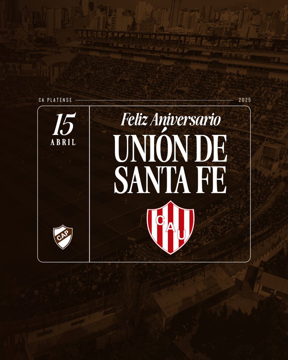 🎂 ¡Feliz cumpleaños, <a href="/clubaunion/">Club Atlético Unión</a>! 

#PlatenseRRPP⚪🟤⚪