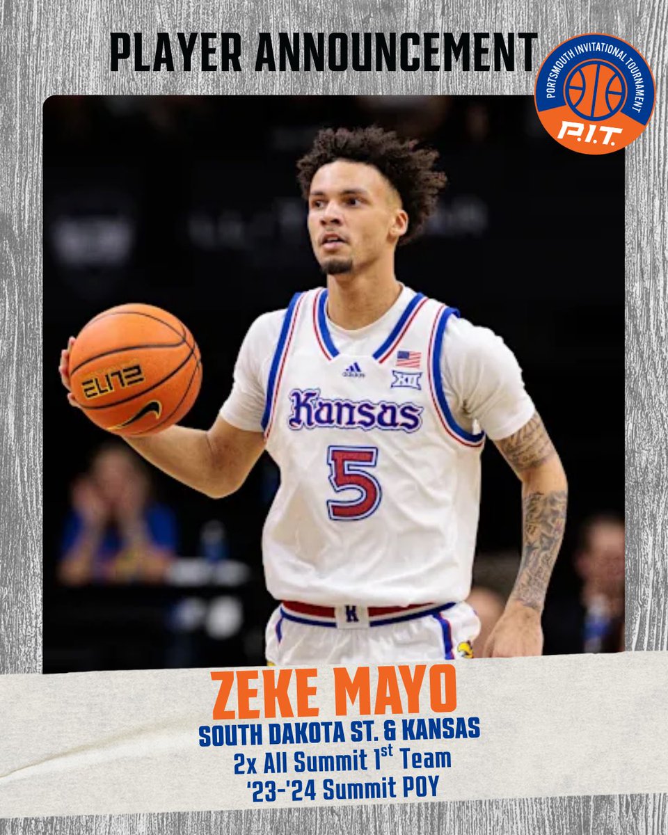 Welcome <a href="/KUHoops/">Kansas Men’s Basketball</a>’ Zeke Mayo #PIT25