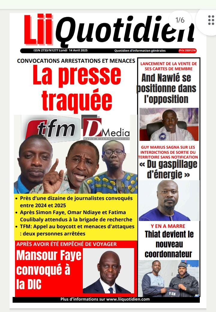 ababacarDoucou4's tweet photo. RÉGIME TOTALITAIRE ENDOCTRINAIRE DIOMAYE-SONKO
LA PRESSE TRAQUÉE https://t.co/PCcEXsNofw