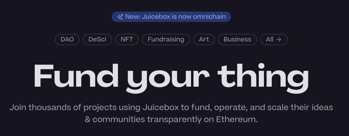 Juicebox, now on <a href="/buildonbase/">Base Build</a>, <a href="/Optimism/">Optimism</a>, <a href="/arbitrum/">Arbitrum</a>, and <a href="/ethereum/">Ethereum</a> 🫡
