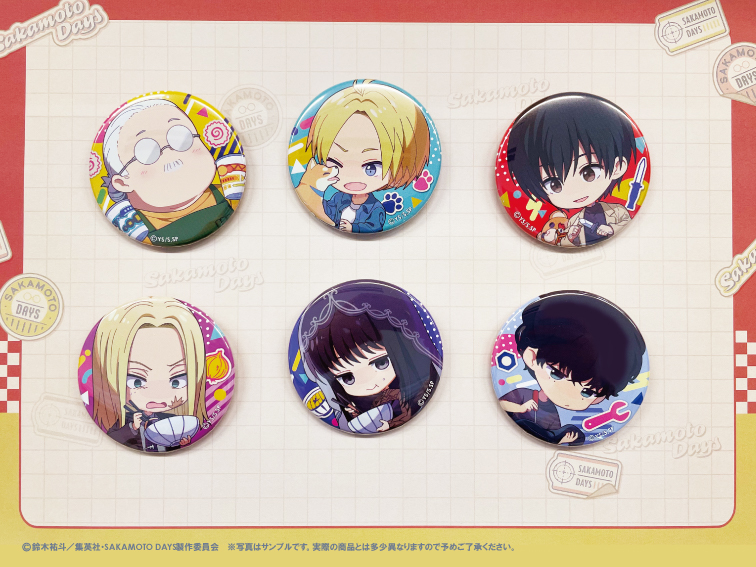 SAKAMOTO DAYS Party Mission トレーディング箔押し缶バッジ 7個入り