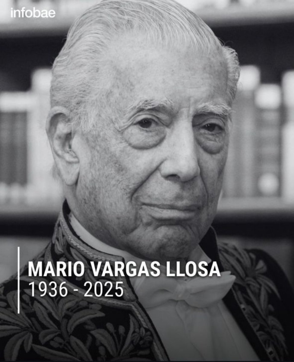 jcsosazpurua's tweet photo. Los grandes escritores no mueren… con los años ganan vida y trascienden los tiempos. Mario Vargas Llosa logró inmortalizarse con sus letras y hoy sus cenizas solo recuerdan la fugacidad del cuerpo. https://t.co/jwJolVNx1j