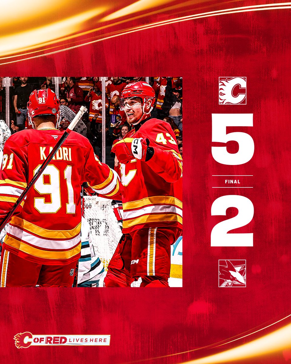 NHLFlames's tweet image. WE KEEP ON ROLLING!