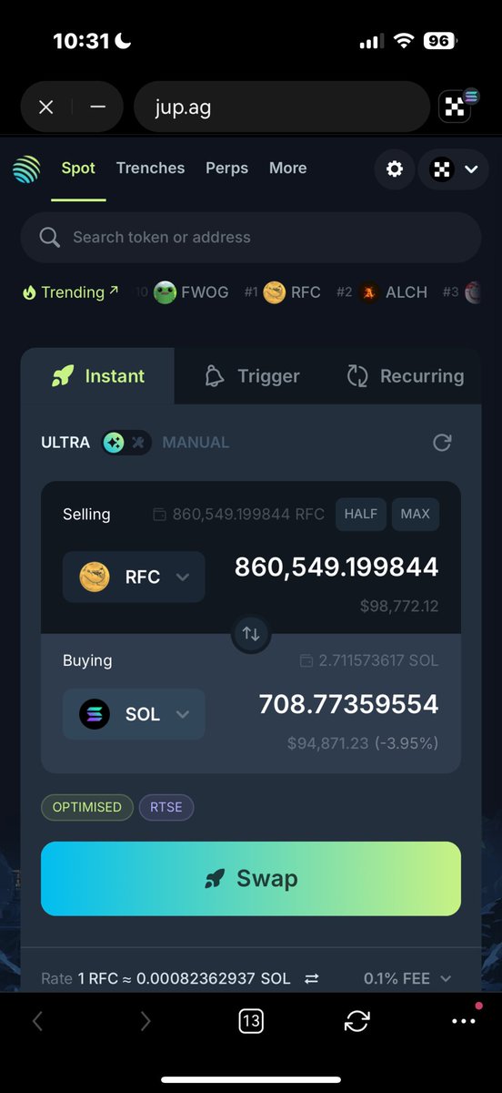 $RFC 到1b的时候，单号7000s，两个号14000s，就是除了trump外我盈利最高的币了！

单号7000s，本条推特下面评论的抽10个人，一人5000 rmb！！！

点赞+评论+转发