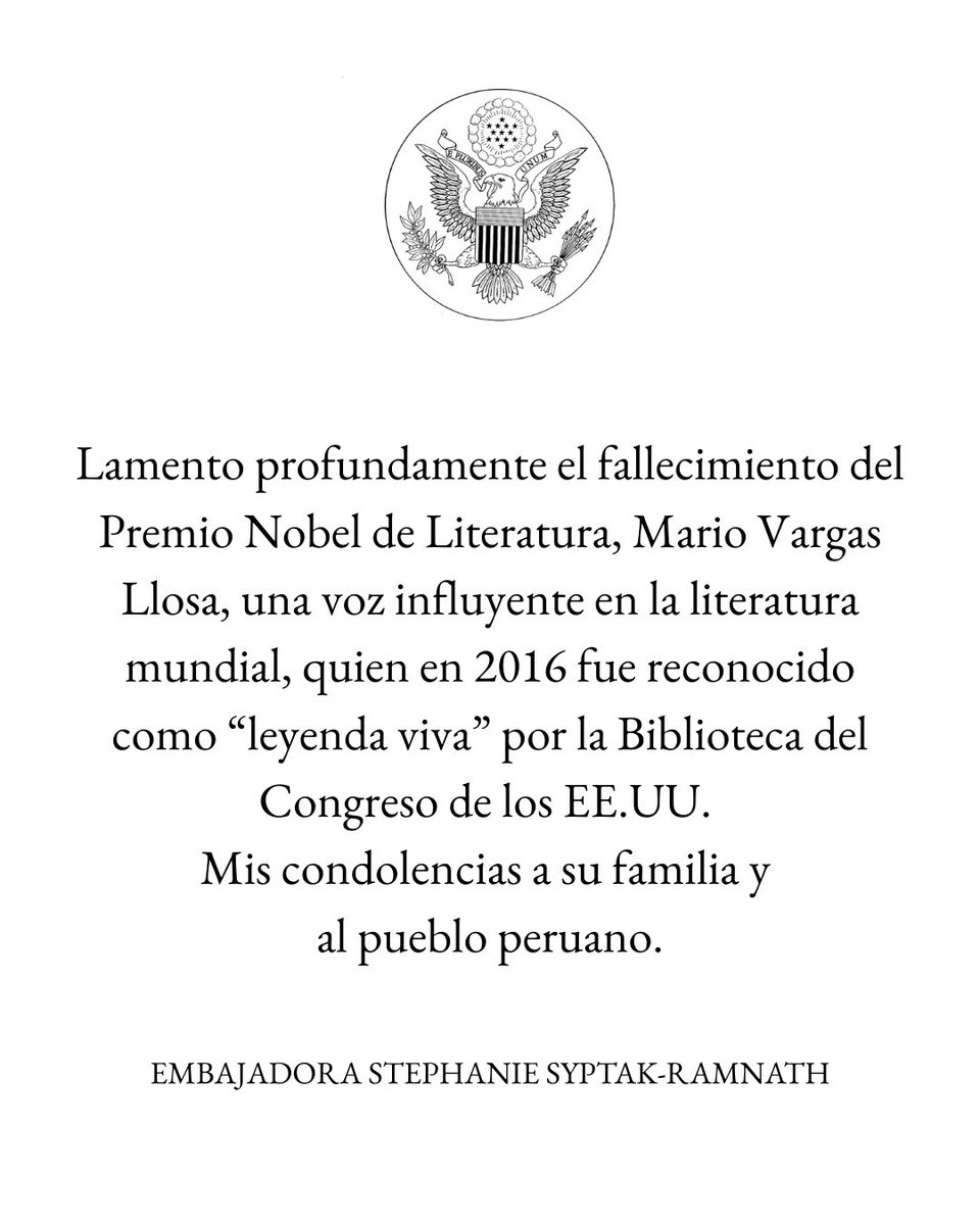 Embajador(a) de los Estados Unidos en Perú (@usambperu) on Twitter photo 
