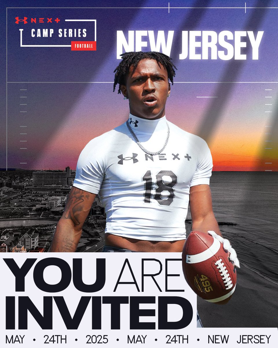 Extremely thankful to receive an invite to the UA NEXT CAMP SERIES <a href="/TheUCReport/">Billy Tucker</a> <a href="/DemetricDWarren/">Demetric D. Warren</a> <a href="/CraigHaubert/">Craig Haubert</a> <a href="/TomLuginbill/">Tom Luginbill 🇺🇸 🏈</a> 

<a href="/CTC4CHANGE/">ChangingTheCommunity</a> <a href="/GregCTC585/">Greg Hopkins</a> <a href="/AlexKellyCuse/">Alex Kelly</a> <a href="/CoachAmbro315/">Jeff Ambrosie</a> <a href="/TheEugeneChung/">Eugene</a> <a href="/FranBrownCuse/">Fran Brown</a> <a href="/DeSeanJackson10/">Desean Jackson</a> <a href="/RoeFootball_/">Roe Football</a>