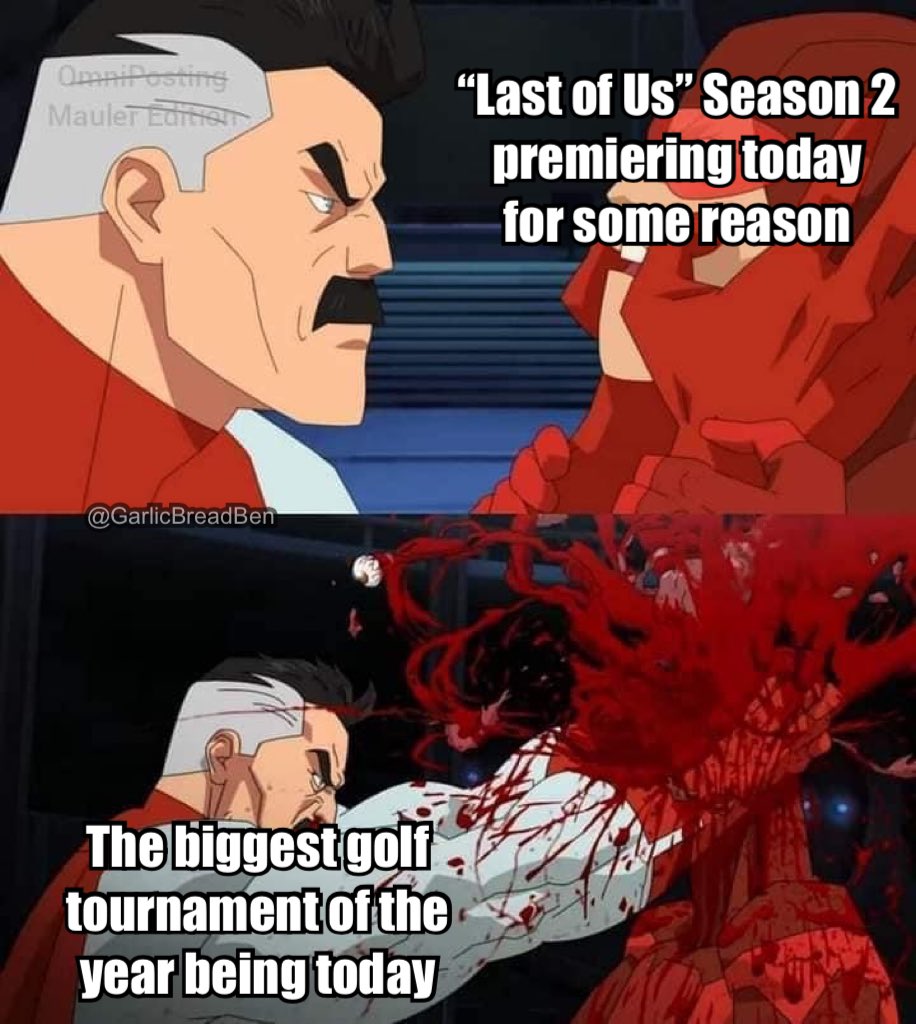 GarlicBreadBen's tweet image. Well this was a choice.
#TheLastOfUsSeason2 #pga #pgamasters  #TheLastOfUs #TheMasters