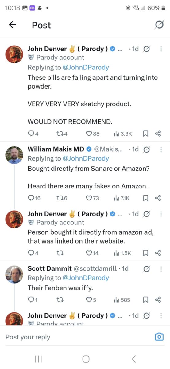 Remember when about a thousand folks got angry and left the fb group when I "slandered" Dr. Makis?  I was told by one I was lucky that Dr. Makis was only on Twitter.  Well, now here I am on twitter and this pops up!  If you read on, it turns out the pills Dr. Makis has endorsed