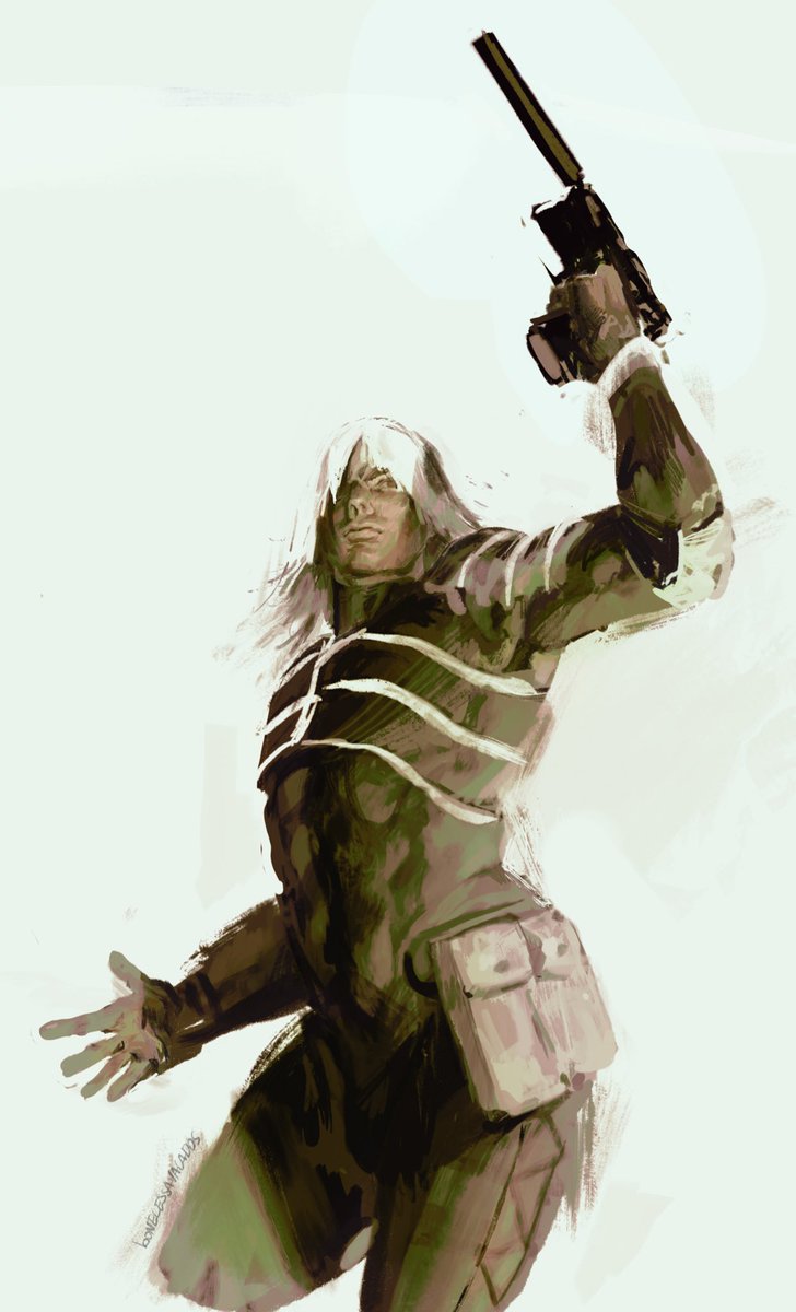 Yeah I draw this dude a lot #mgs #raiden