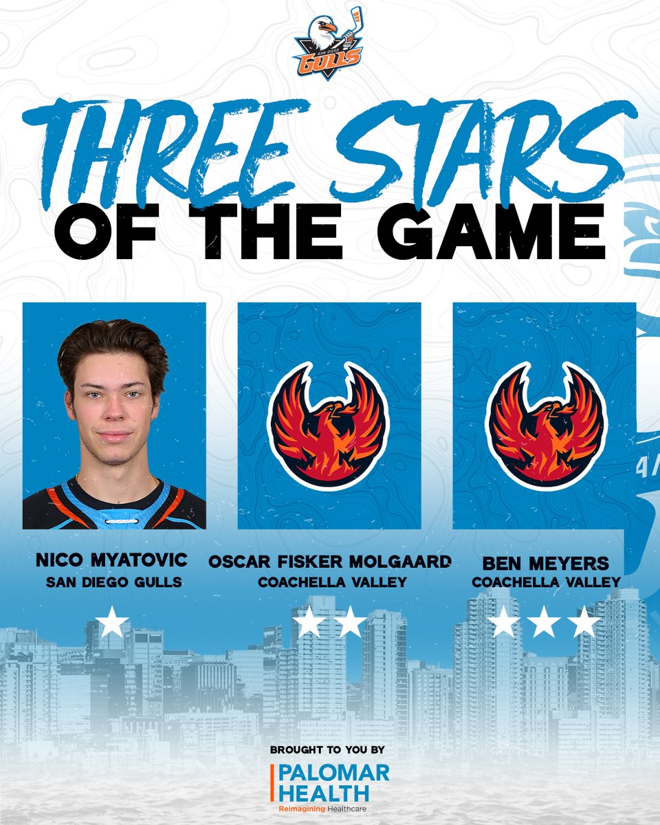 SDGullsAHL's tweet photo. First star is all that matters tonight 🤩

#LetsGoGulls | #SDvsCV https://t.co/gGq0hRtpNC