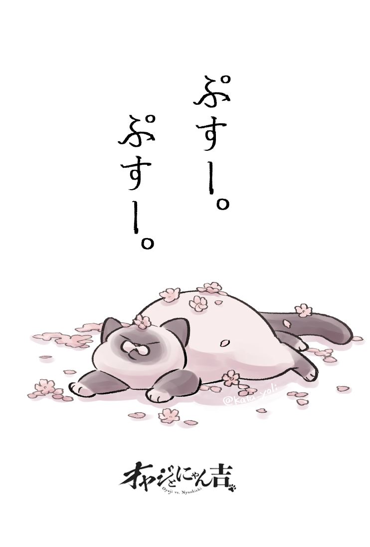 今週の「#オヤジとにゃん吉」はお休みを頂いております🌸
