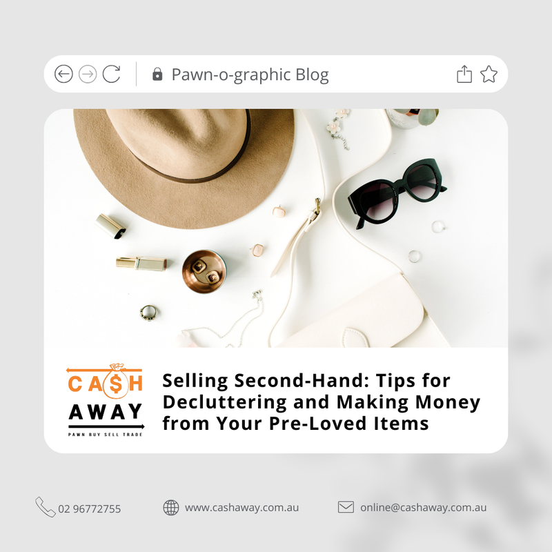 Cashaway's tweet photo. 💍 Selling second-hand items is not only a great way to free up space in your home but also an opportunity to make some extra money. 

Learn more here: 📌 https://t.co/1F8VM19ovC

#Cashaway #PawnLoans #BestValue #Pawnshop #PawnshopSupport #SecondHandItems #ExtraCash https://t.co/mCEApgO8Bj