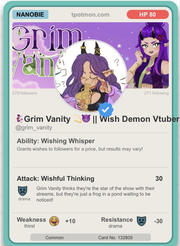 Grim_Vanity's tweet photo. These cards are lowkey kinda mean 😭 
What card are you trading to get this one? 👀 https://t.co/zNYyrHyYKt