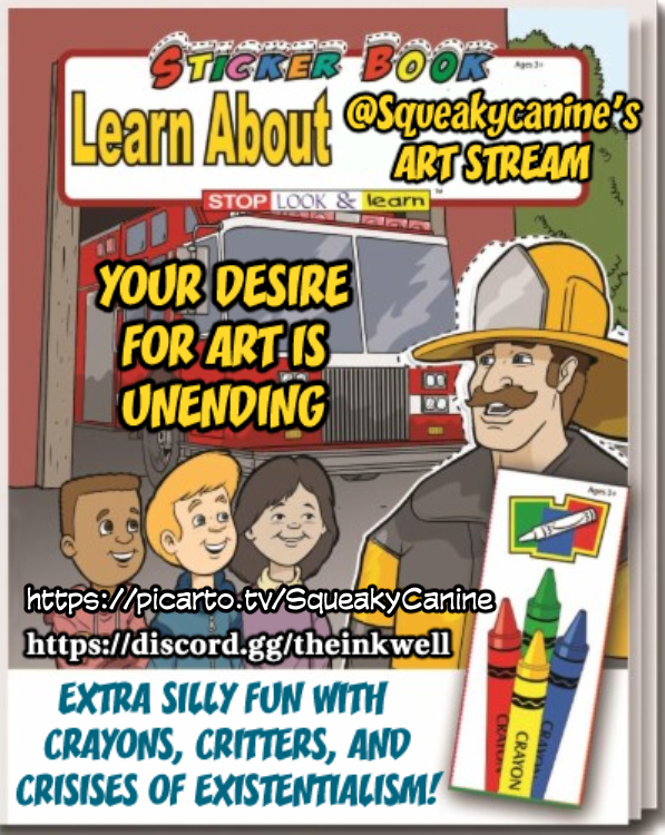 Zounds! Gadzooks! My Word! That flibbertigibbet is at it again with a late night art stream to make up for yesterday's miss!

(my sprained foot is much better team, thank you)