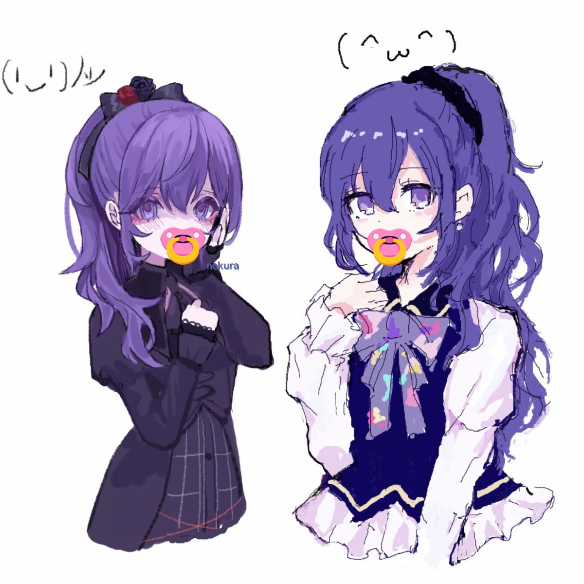 寝暗さん(@.Jishou_210)と絵茶やりました💜 めっちゃ楽しかったし