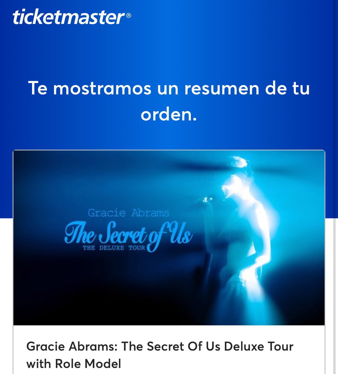 Se venden 2 boletos para GRACIE ABRAMS en Pepsi Center (26 de agosto): 

💺 2 boletos General A

🖨️ Boletos digitales (se transfieren en persona y sin apartados ni adelantos) ✨

#GracieAbrams #gracieabramstickets #pepsicenter #ticketmaster