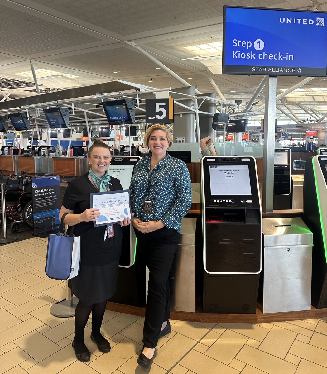 BaldeviaEilis's tweet image. Taking a moment to recognise and celebrate personal customer compliments for our #TeamBNE members. Thank you Amy and Kate for taking care of our @united customers and delivering supreme service and memorable experiences! #beingunited #goodleadstheway