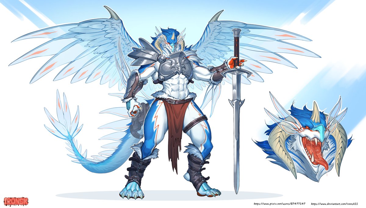 IcefeatherBY's tweet photo. This YSM model was created by HZ
@1952910836k. Impressive work! 
I say it aligns very well with the reference sheet hehe. The original design idea is the anthro form of my dragon comet. https://t.co/d8oYduGL9V