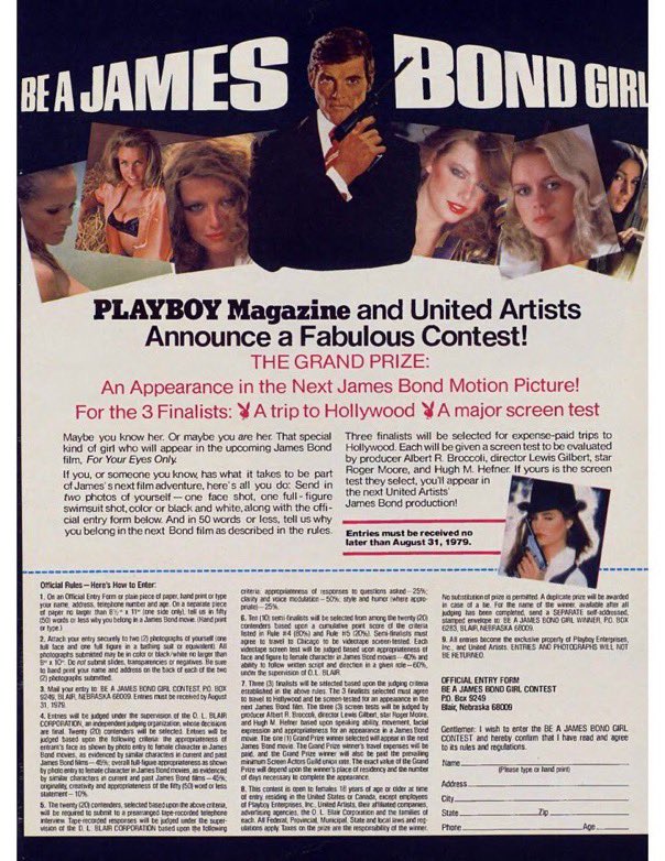 iamRobbinYoung's tweet image. Introduction to your Bond, James Bond community administrator, Robbin Young: I entered Playboy’s “Be a James Bond Girl” contest and was blessed to be selected by ‘Cubby’ Broccoli, Roger Moore, and Playboy’s Hugh Hefner to appear in the @007 #JamesBond film ‘For Your Eyes Only.’