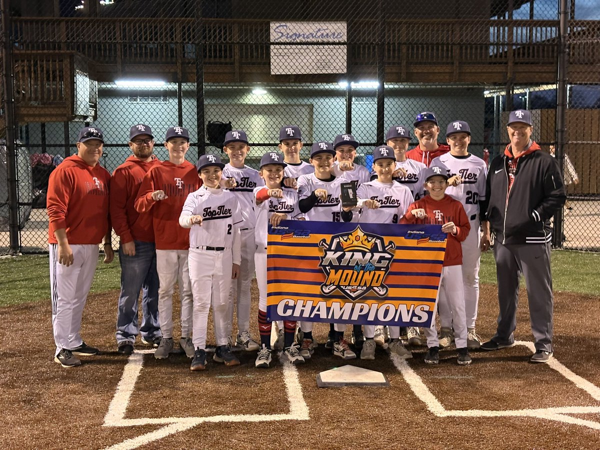 Great weekend for the boys!! <a href="/USSSA/">USSSA</a> King of the Mound Champs! #TopTierBaseball #TopTierIN13uMuncie