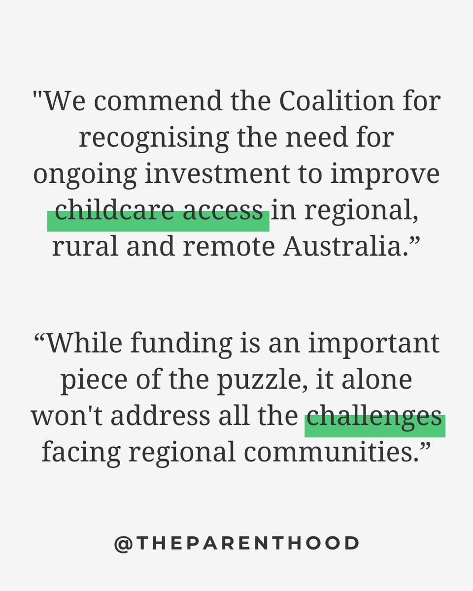 Big promises, big potential… but we need the full picture. 👀
The $20B Regional Australia Future Fund is a step in the right direction. But, we have a few questions... Will we see a policy for Universal ECEC? Let's hope this isn't just a headline but a policy with real results