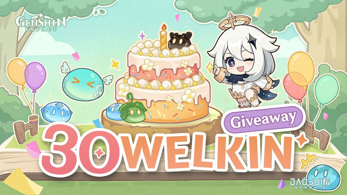 30 WELKINS FOR 30-YEAR-OLD GA! Officially turned into unc today so let's do a big one!

Must:✅Retweet✅Like✅Follow✅Leave a random comment

Start pulling every day AFTER reaching:
3000 comments + 3000 retweets + 3000 likes

Good luck!

#Genshin #GenshinTwt #GenshinImpact