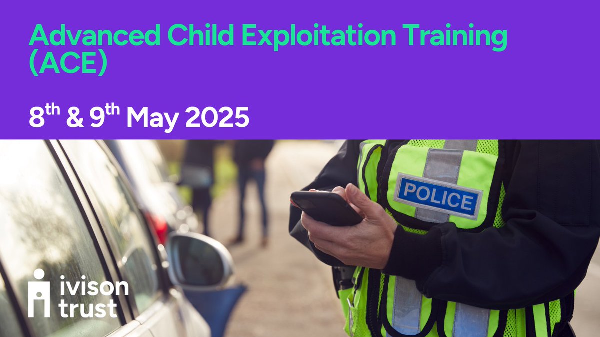 Grow your understanding of child sexual exploitation this spring. 

Find out more &amp; book your place at ivisontrust.org.uk/training-cours…

#ChildExploitation #ChildSexualExploitation #Training #SpringTraining