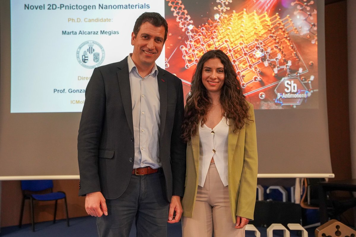 ICMol_UV's tweet photo. Congrats to @MartaAlcaraz Megías from the @2DChem group on successfully defending her PhD thesis:
"Chemistry and Interface Control of Novel 2D-Pnictogen Nanomaterials"! 👏 #WeAreICMol
Supervised by Gonzalo Abellán
#PhDDefense #ICMol #2DChem https://t.co/W2zvR7VMyp